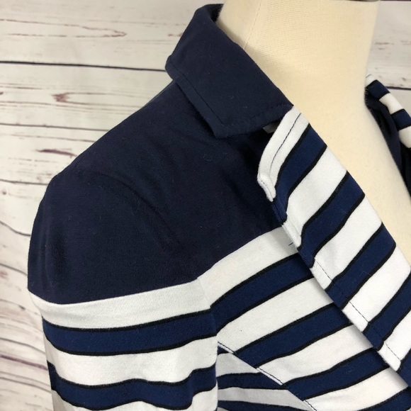 WHBM Navy Stripe Blazer - Picture 5 of 8